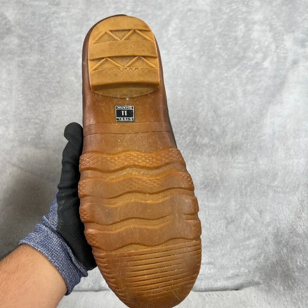Rico Insulated Leather Duck Boots 11 Brown Men Vintage Winter Work Outdoor Boots